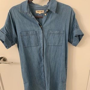 Madewell Denim Button Down Dress